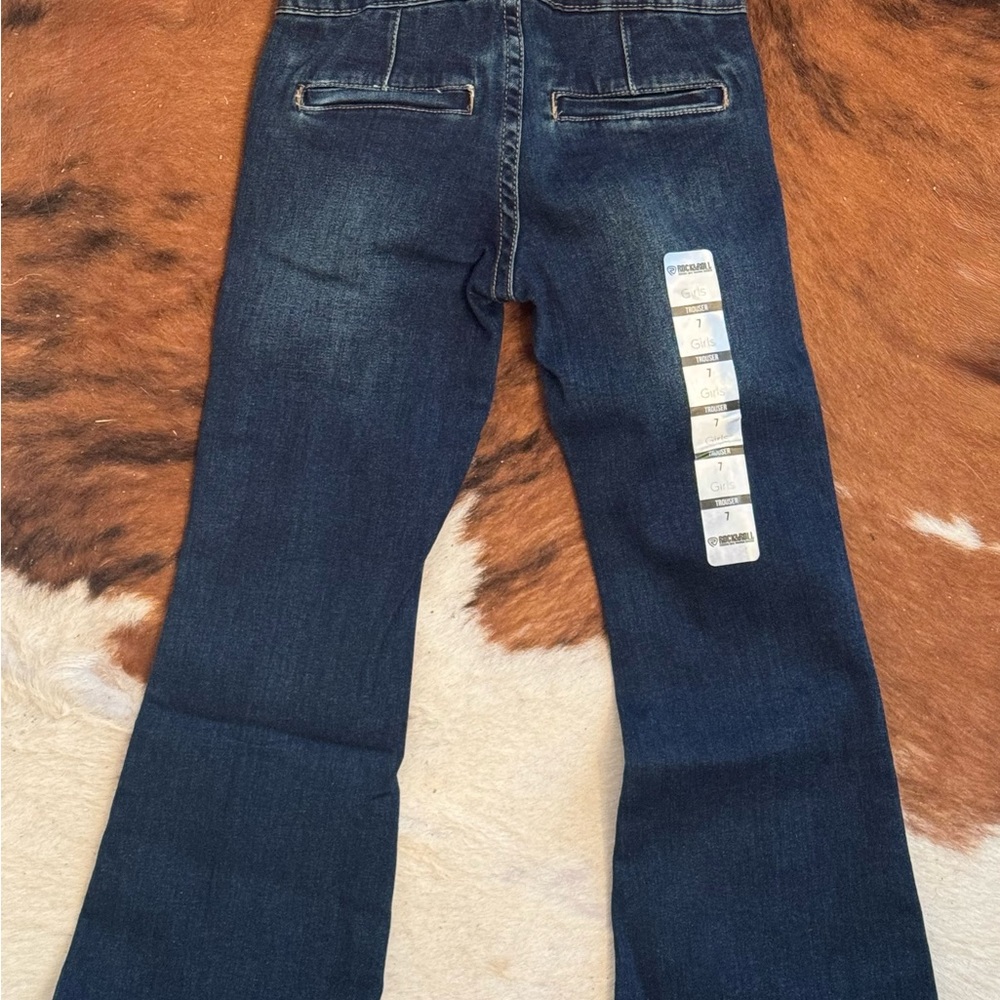 Girls Rock & Roll Denim Dark Blue Jeans